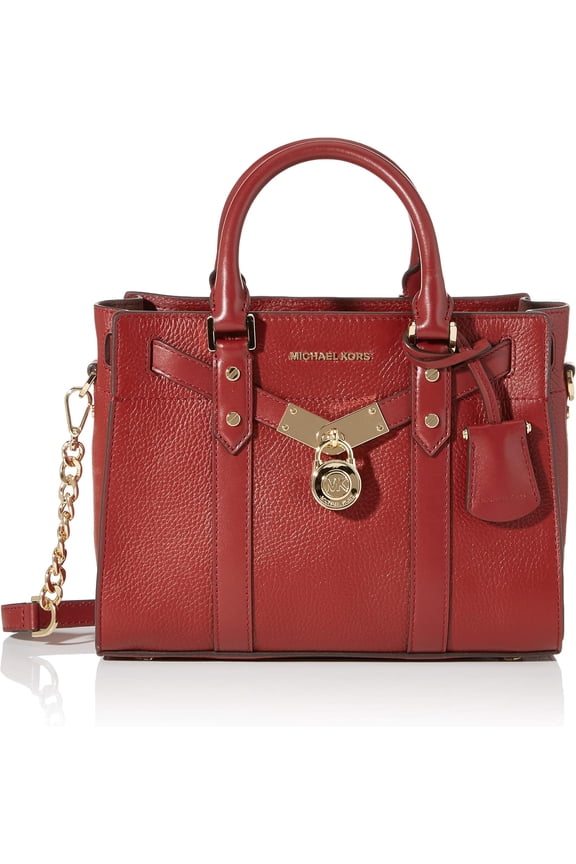 Nouveau Hamilton Pebbled Leather Satchel, Brandy