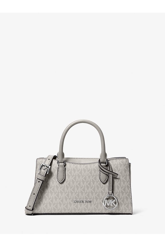 Outlet Arden Small Signature Logo Messenger Bag - Pearl Grey