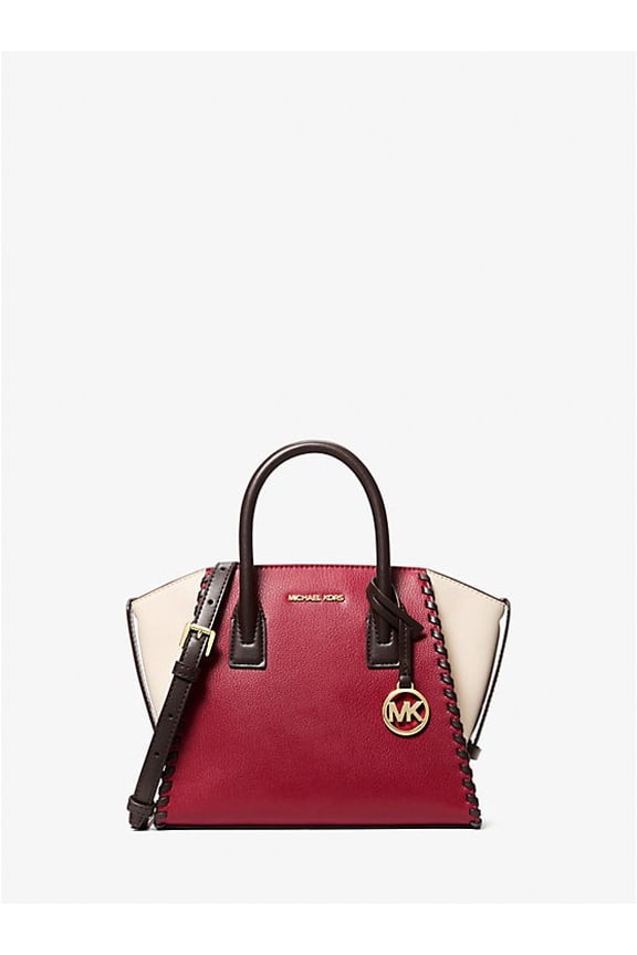Outlet Avril Small Leather Satchel - Cherry Multi