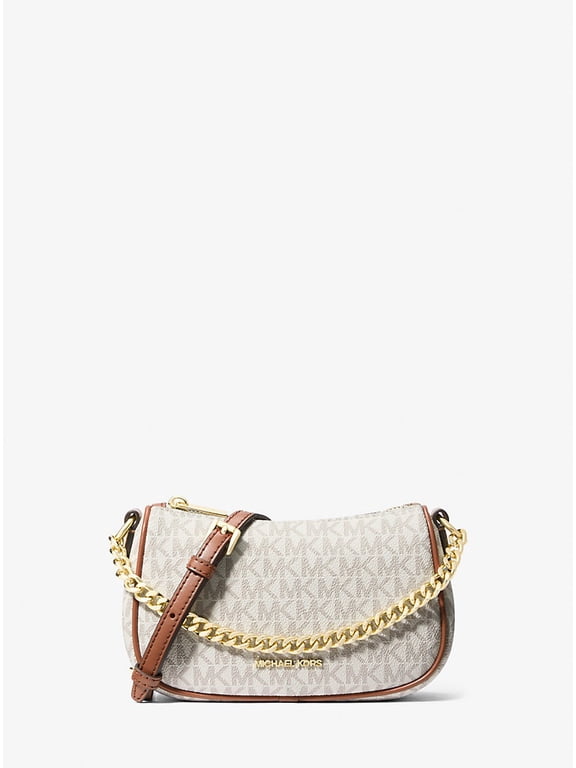 Outlet Carmela Small Signature Logo Convertible Crossbody Bag - Light Cream Multi