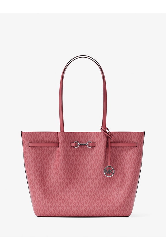Outlet Carson Large Signature Logo Tote Bag - Hibiscus