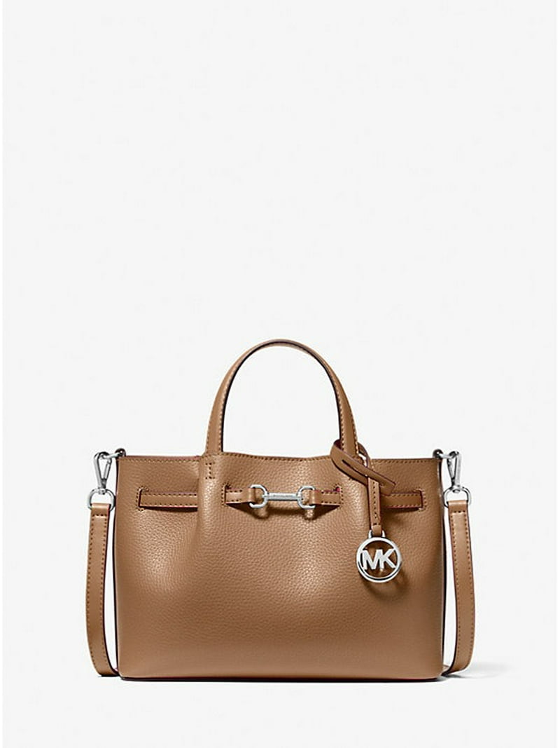 Michael Kors Outlet Carson Small Pebbled Leather Satchel - Drift
