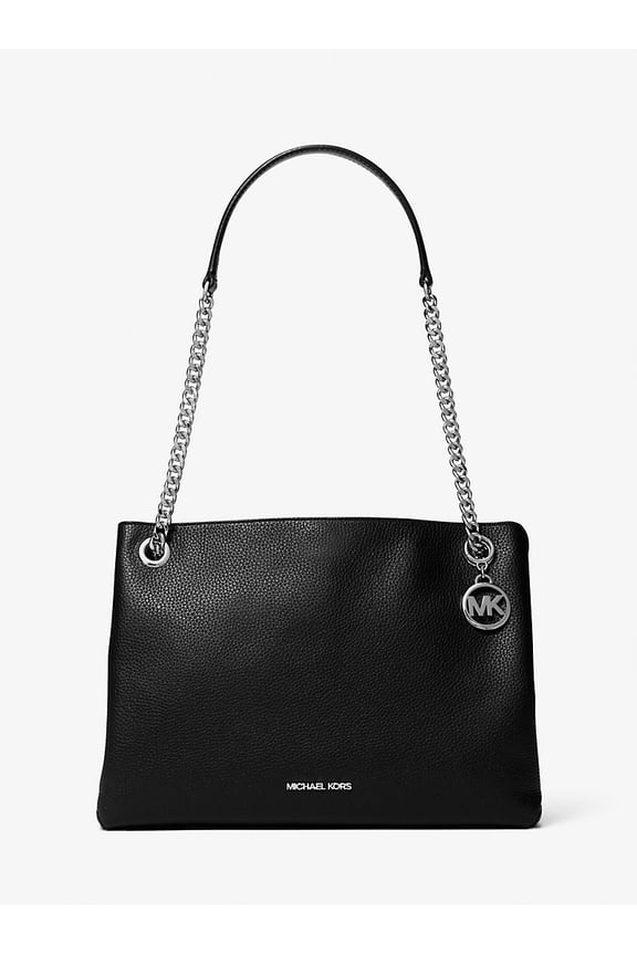 Outlet Christina Medium Pebbled Leather Messenger Bag - Black