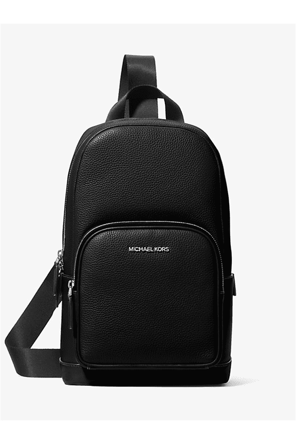 Outlet Cooper Pebbled Leather Sling Pack - Black