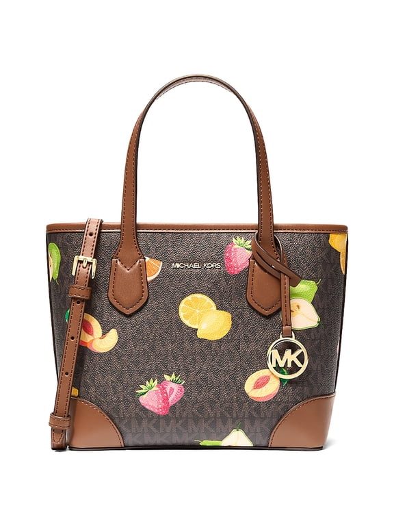 Women’s Eva Extra-Small Printed Signature Logo Convertible Satchel (Brown / Multi)
