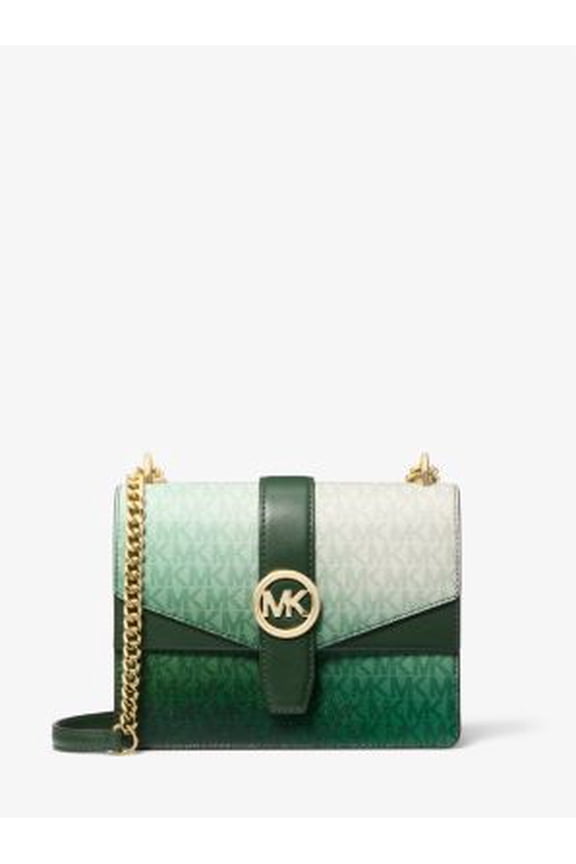 Outlet Greenwich Small Ombr Signature Logo Crossbody Bag - Moss Multi