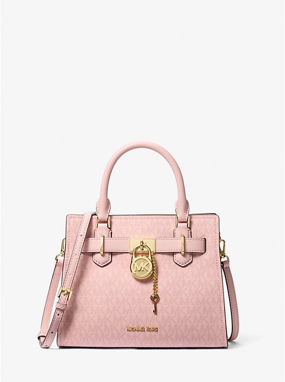 Michael Kors Outlet Hamilton Small Signature Logo Satchel