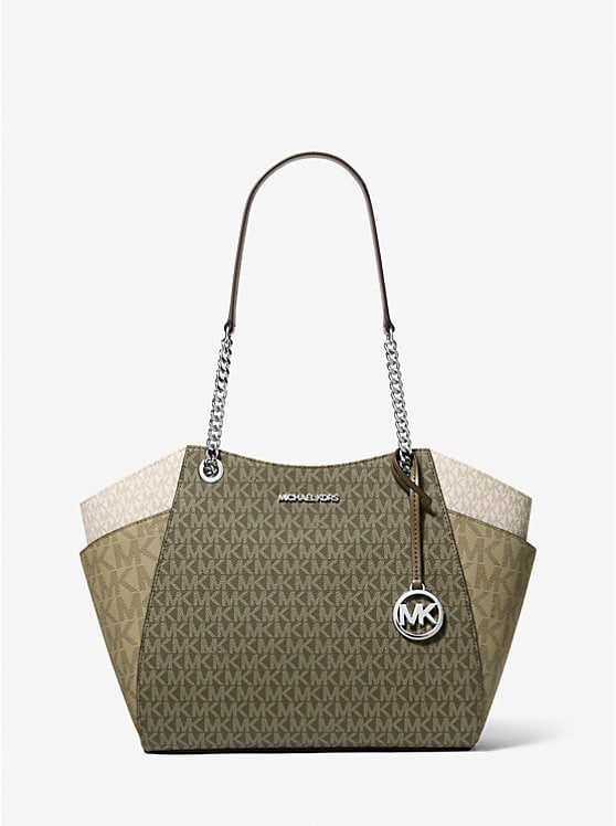 Michael Kors Outlet Jet Set Large Color-Block Signature Logo