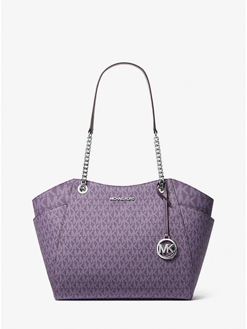 Micheal kors purple Mirella Medium Pebbled Leather Tote Bag in PURPLE - Sale  main image 2