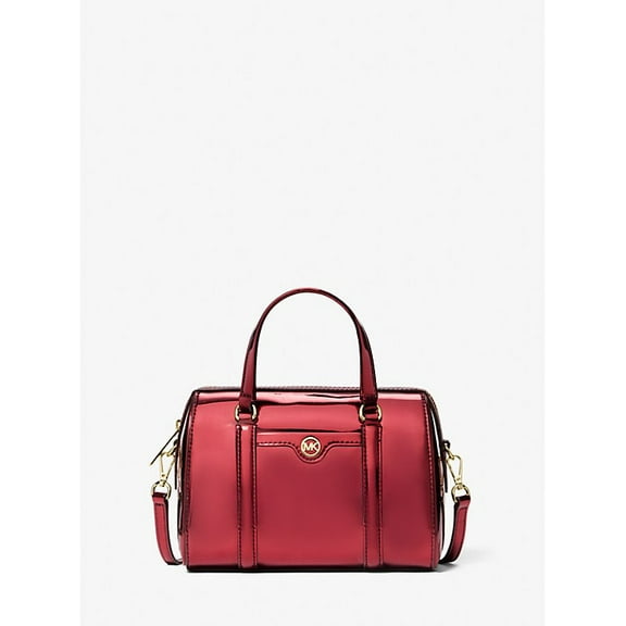 Michael Kors Outlet Jet Set Small Metallic Convertible Crossbody Bag - Cherry