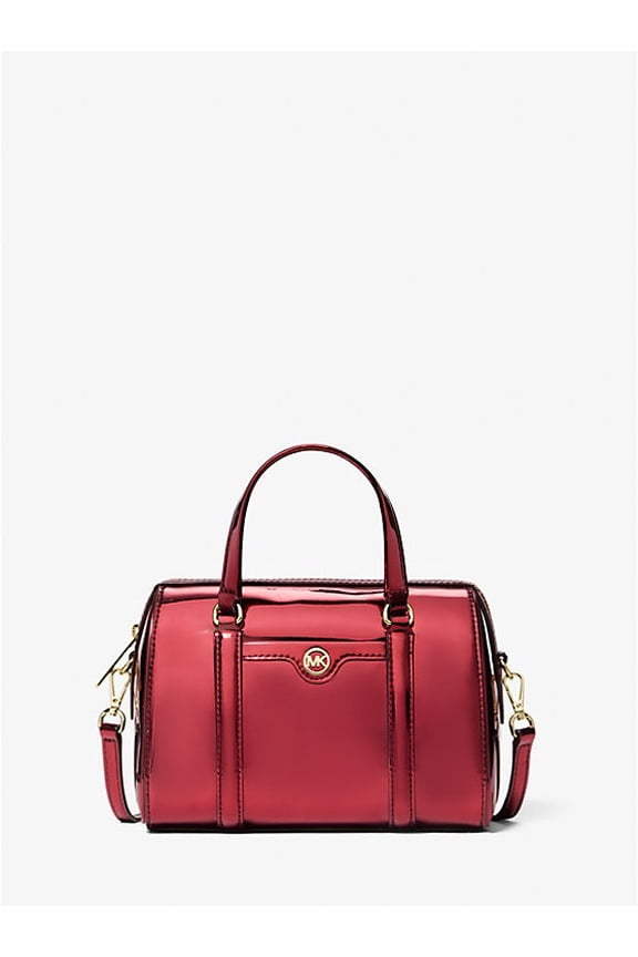 Outlet Jet Set Small Metallic Convertible Crossbody Bag - Cherry