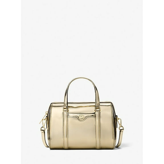 Michael Kors Outlet Jet Set Small Metallic Convertible Crossbody Bag - Pale Gold