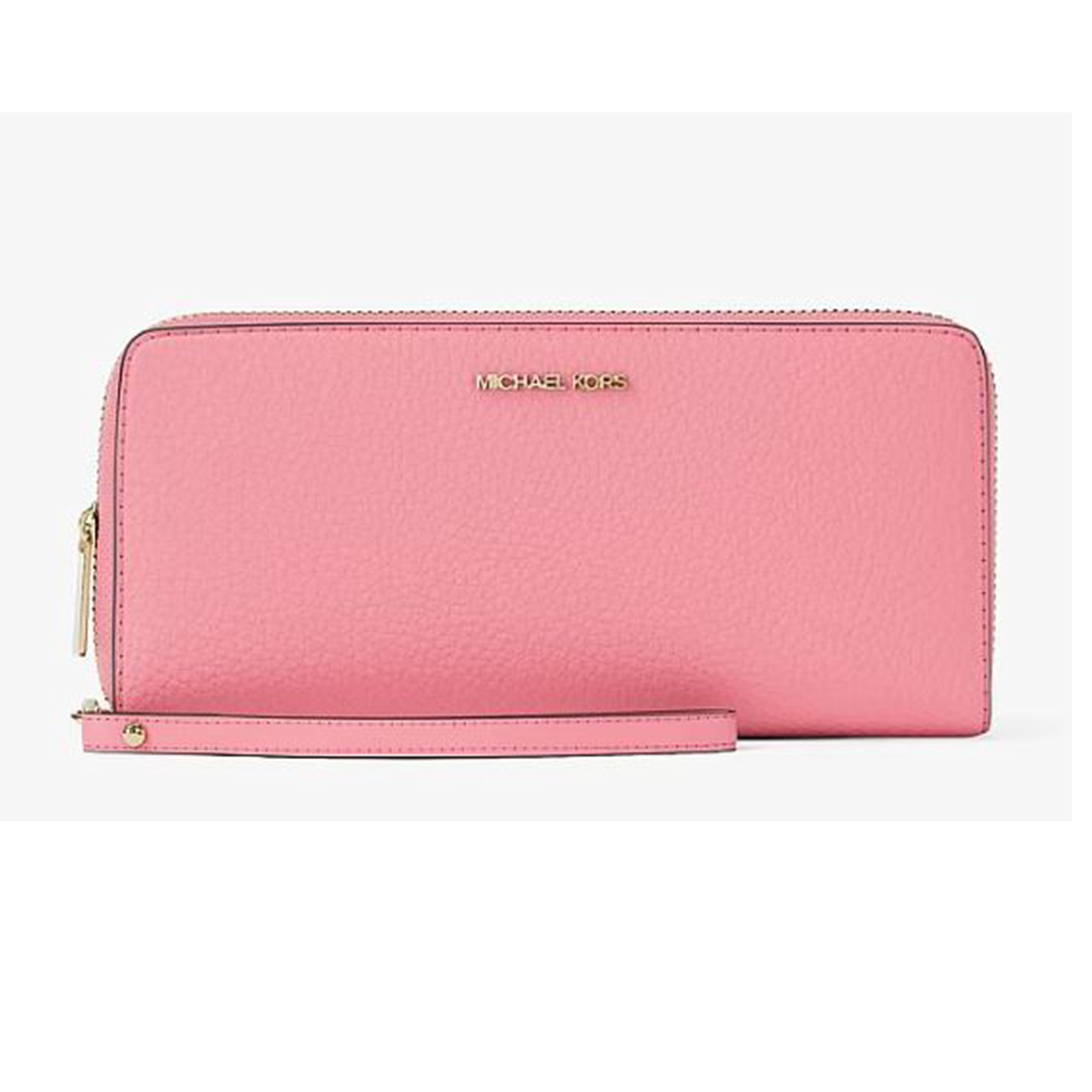 Michael Kors Jet Set Travel Leather Continental Wallet- Black