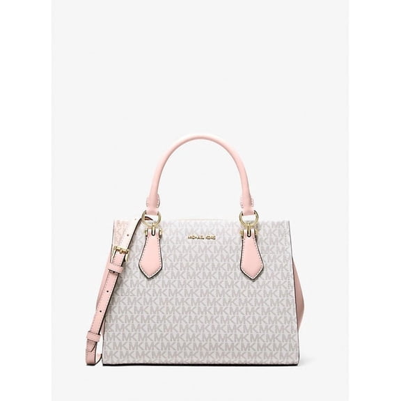 Michael Kors Outlet Marilyn Medium Signature Logo Convertible Satchel