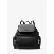 Michael Kors Merritt Small Pebbled Leather Cargo Backpack - Black