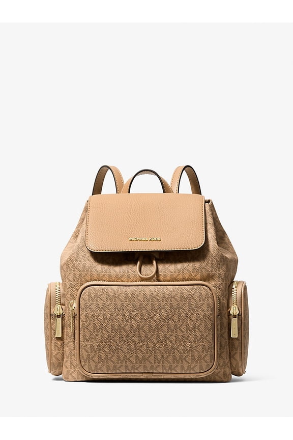 Outlet Merritt Small Signature Logo Cargo Backpack - Camel