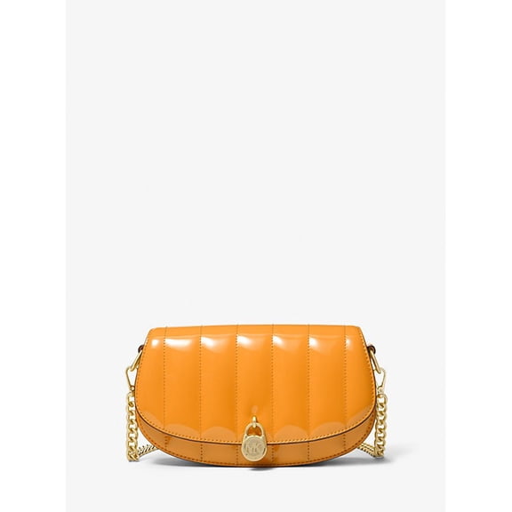 Michael Kors Outlet Mila Small Patent Convertible Crossbody Bag - Pop Orange