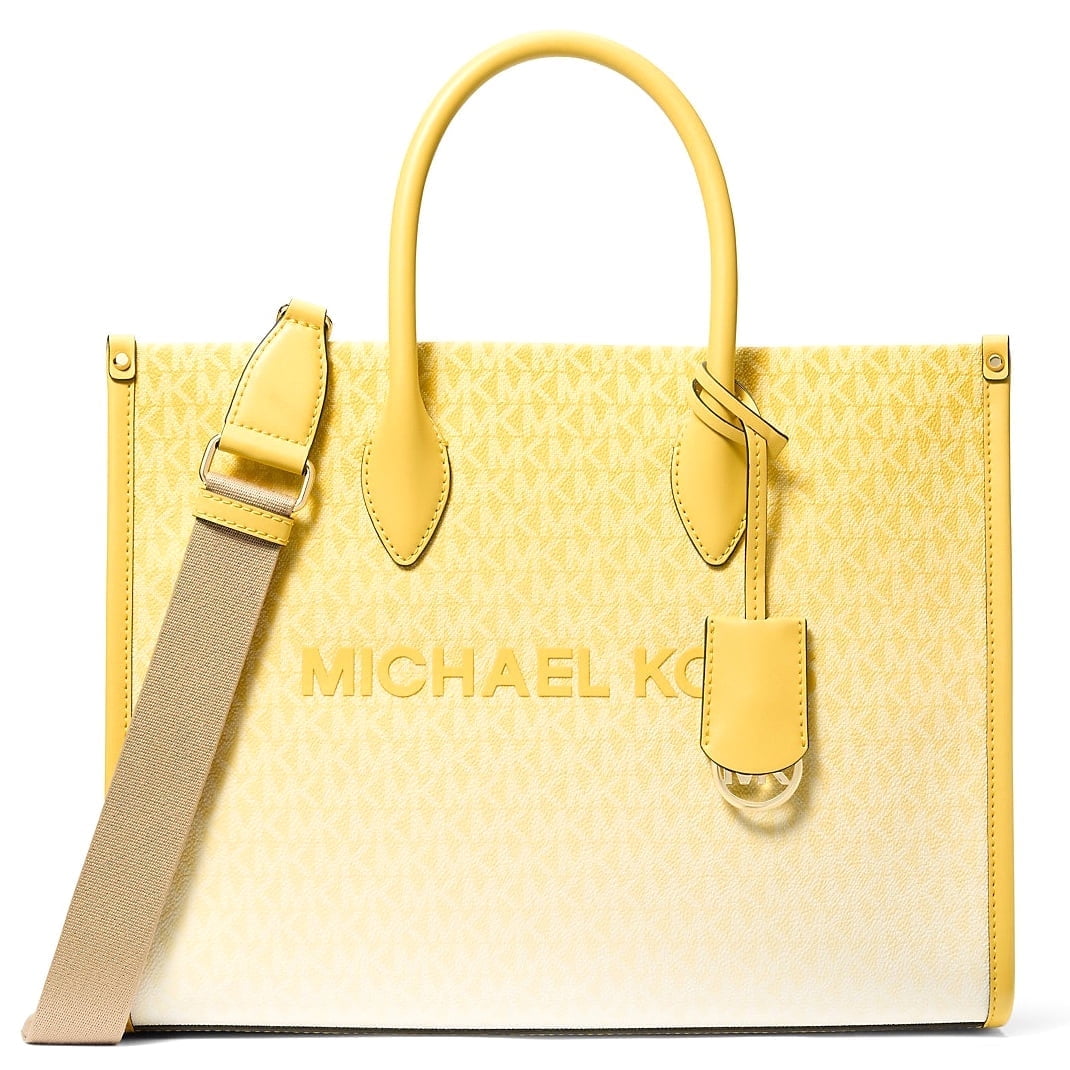 Michael Kors Women's Mirella Medium Ombré Logo Tote Bag