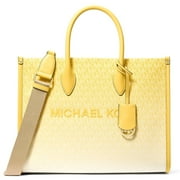MICHAEL KORS Women's Mirella Medium Ombré Logo Tote Bag - Daisy Yellow
