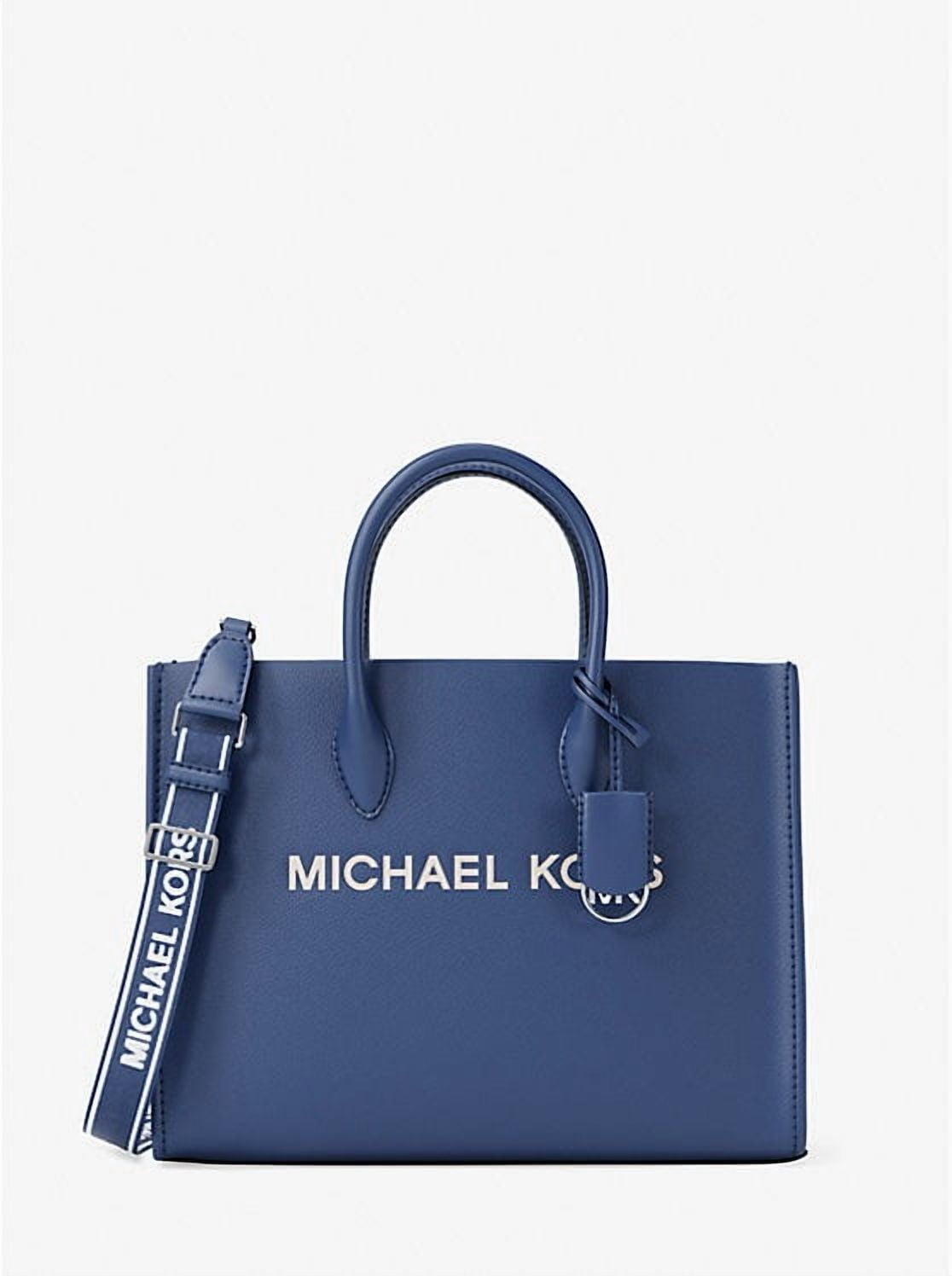 Michael Kors Outlet Mirella Medium Pebbled Leather Tote Bag