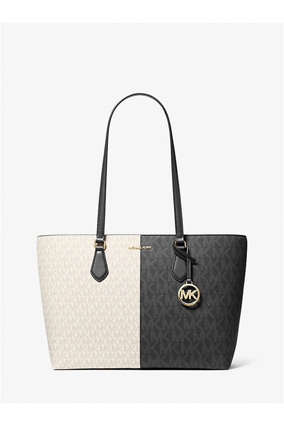 Outlet Sheila Large Two-Tone Signature Logo Tote Bag - Black Multi