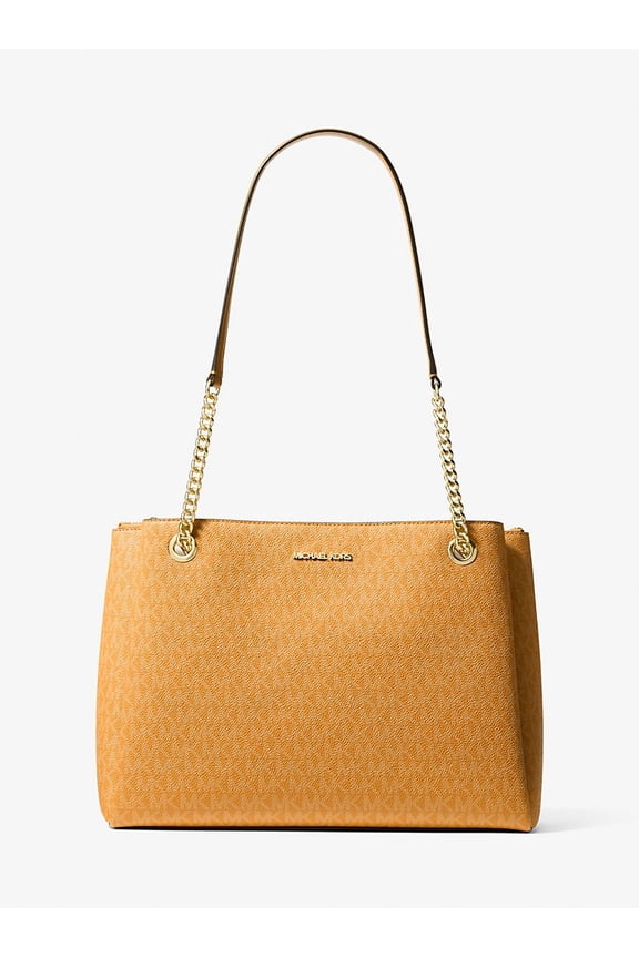 Outlet Soho Medium Signature Logo Tote Bag - Radiant Orange