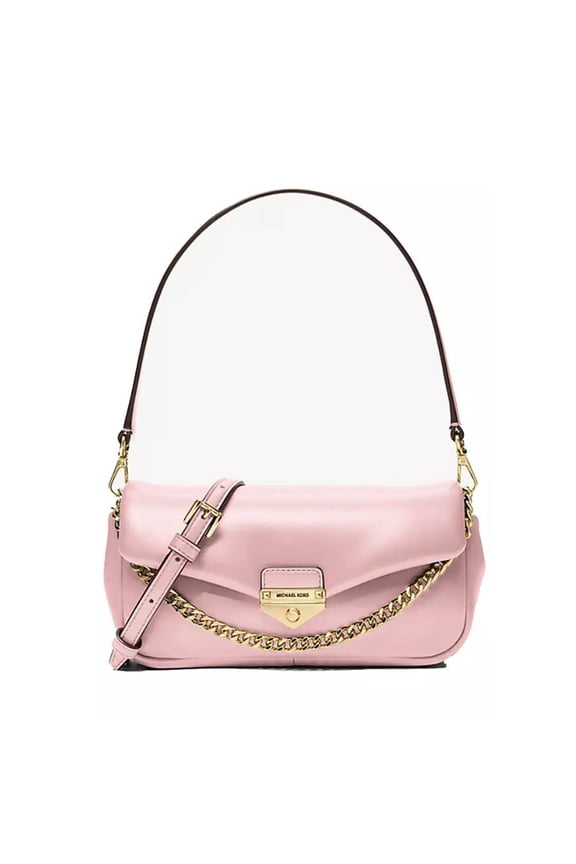 Outlet Soho Small Convertible Shoulder Bag (Powder Blush) 35S6G1SC1Y-424