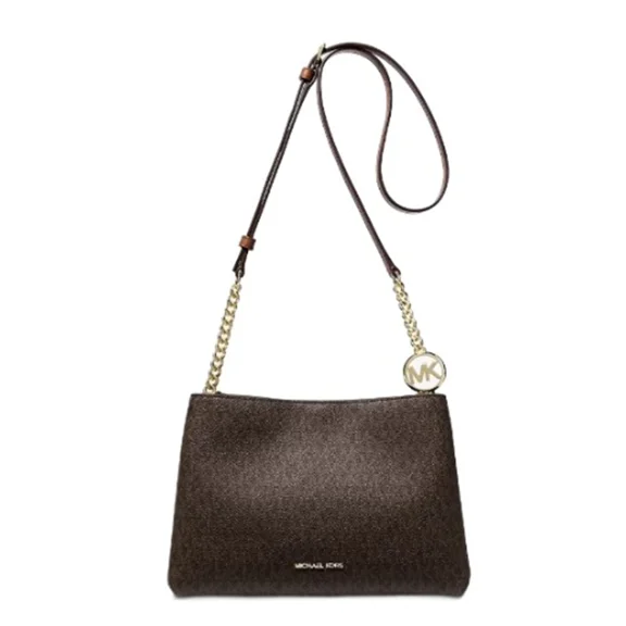 Michael Kors Outlet Women's Christina Small Signature Logo Crossbody Bag 35T6G8WC0B-847