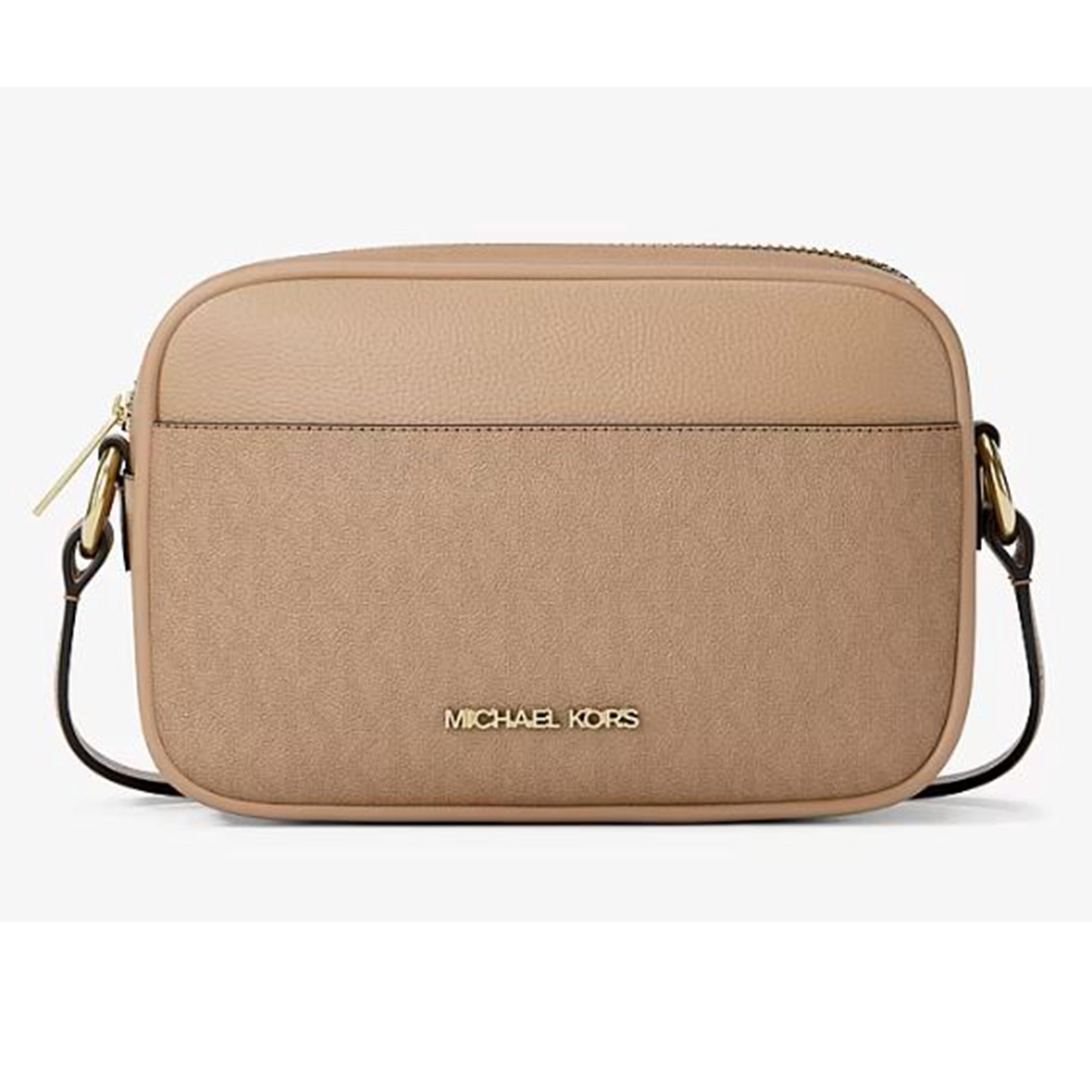 Michael Kors Women's Jet Set Small Signature Logo Camera Crossbody