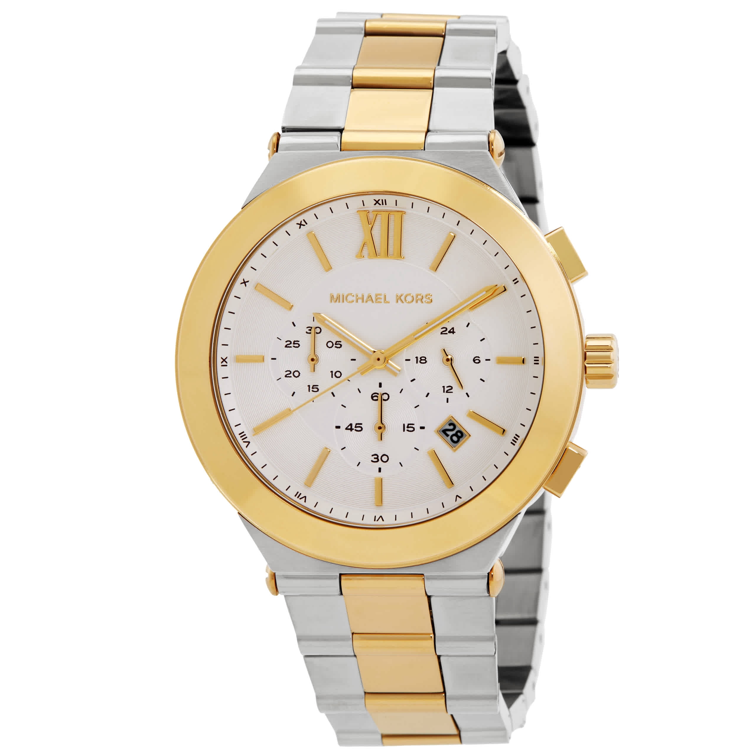 NWT Michael Kors Oversized Billie Chronograph Quartz White Dial Men\'s Watch Amazon.com: Michael Kors Men main image 2