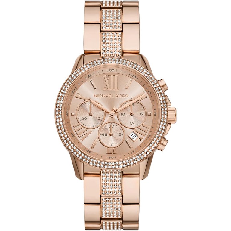 Michael Kors BRYNN フルパヴェ ローズゴールド Michael Kors Oversized Brynn Pave Rose Gold-Tone Ladies Watch