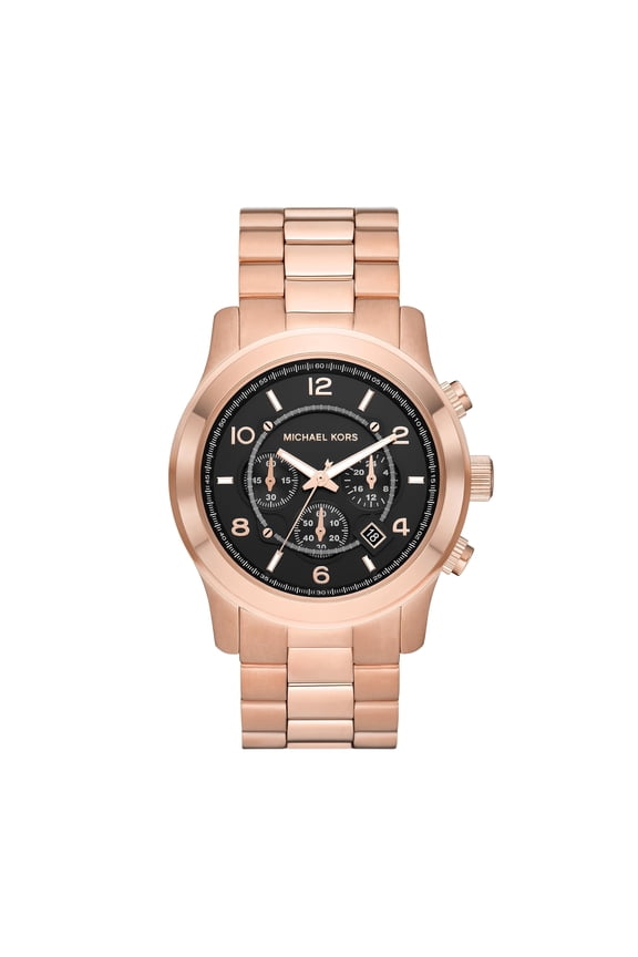 Runway Chronograph Rose Gold-Tone Stainless Steel Men's Watch (Model: MK9123)