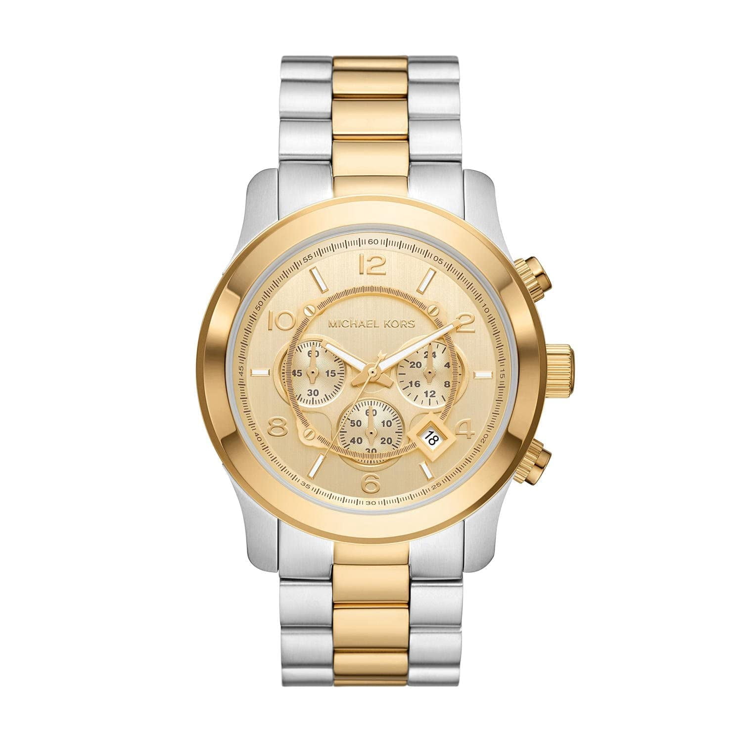 Michael Kors two toned oversized watch Michael Kors Layton Oversized Pave Two-Tone Ladies Watch  main image 4