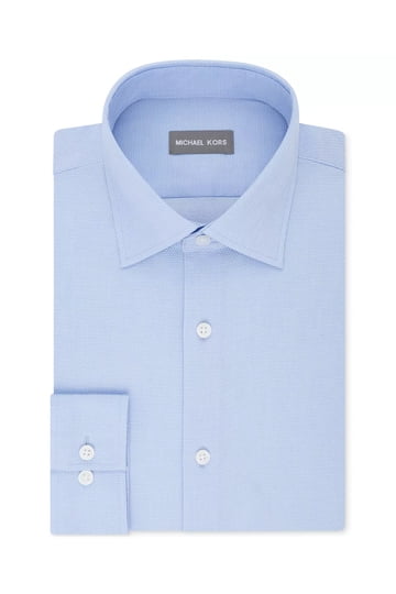 green emerald velvet dress Michael Kors Patterned Shirt / Light Blue