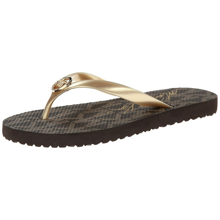 Michael Kors Jet Set PVC Logo Women's Designer Flip Flops Sandals NEW  Retail $45