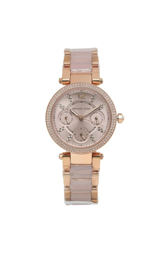 Parker Mini Multi-Function Rose Dial Quartz Ladies Watch MK6110