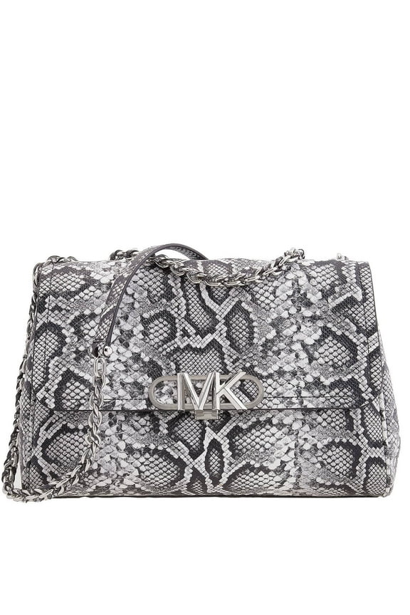 Parker Snake Embossed Leather Shoulder Bag
