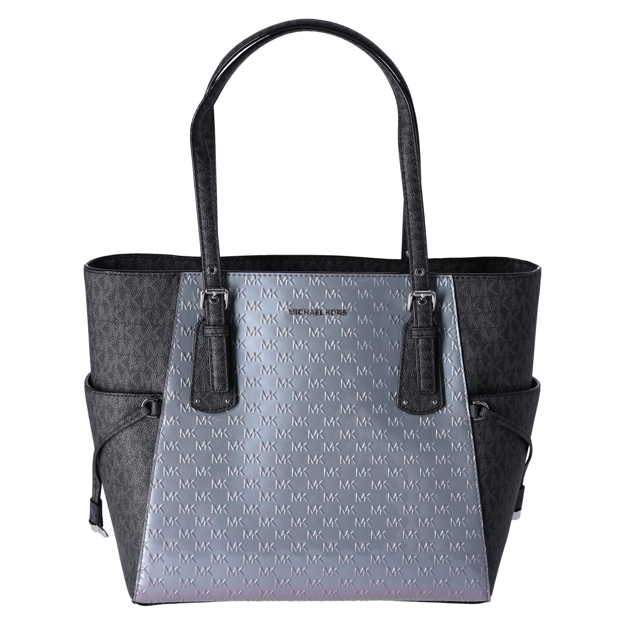 voyager michael kors patent tote