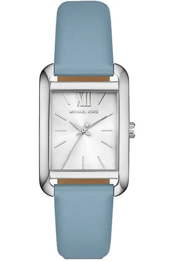 Petite MKO1061 Blue Dial Blue Leather Strap 27mm Womens Watch