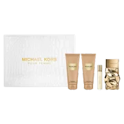 Michael Kors Pour Femme by Michael Kors for Women - 4 Pc Gift Set 3.4oz EDP Spray, 0.3oz EDP Spray(Mini), 3.4oz Body Lotion, 3.4oz Shower Gel