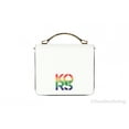 thumbnail image 1 of Michael Kors Pride Small Smooth Leather Rainbow Kors Convertible Shoulder Bag Crossbody Handbag (Optic White), 1 of 2