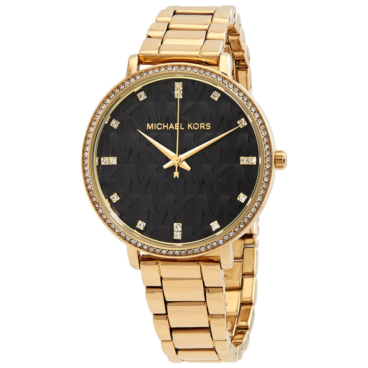 blanding vinkel Spanien Michael Kors Pyper Quartz Crystal Black Dial Ladies Watch MK4593 -  Walmart.com