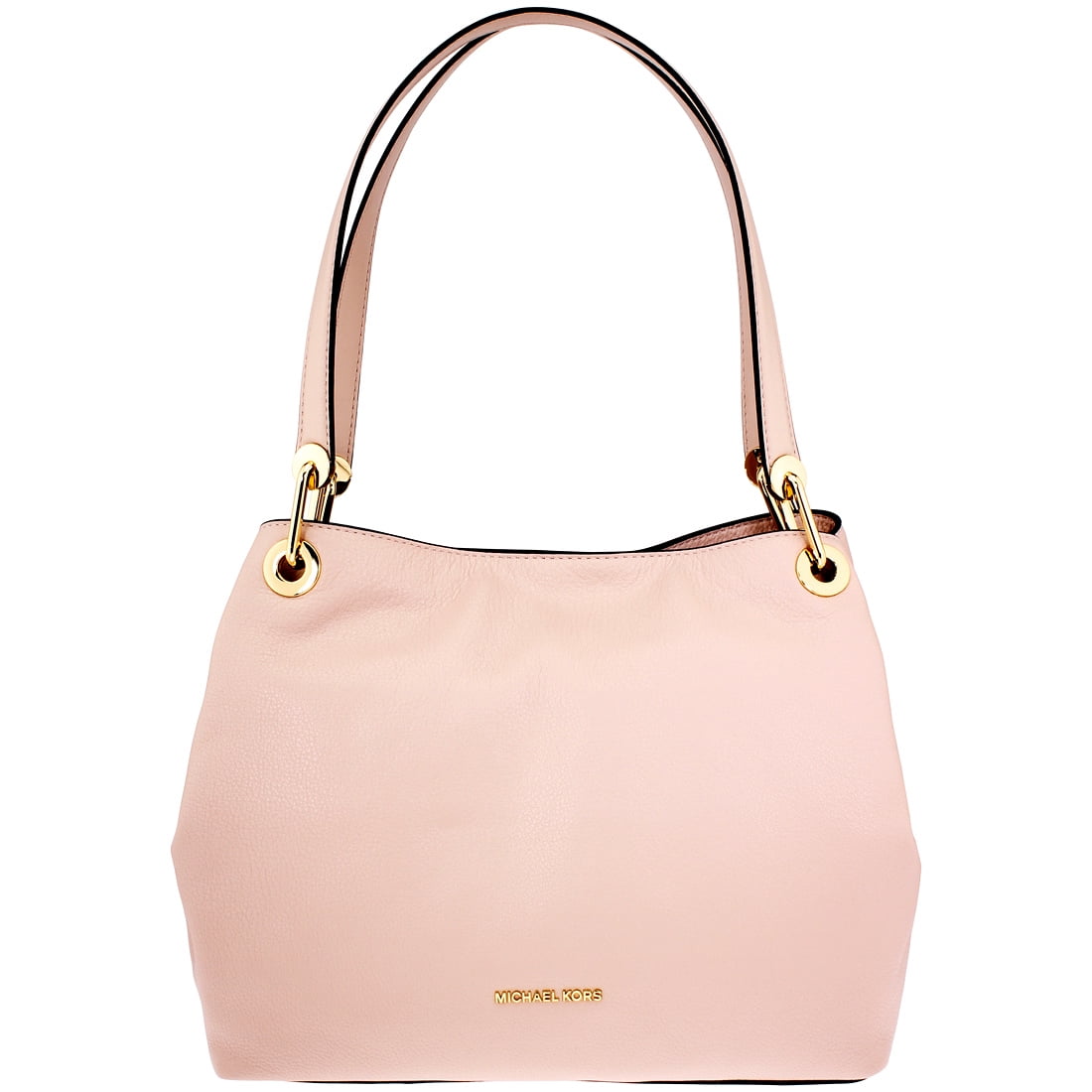 Michael Kors Raven Large Leather Shoulder Bag - Soft Pink