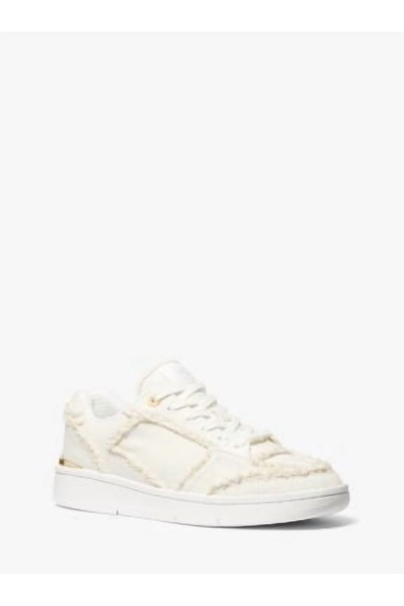 Rebel Frayed Denim Sneaker  Optic White  8M