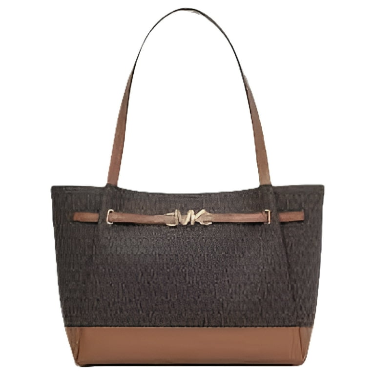 Michael Kors Signature Reed Large Belted Logo Tote in Brown, Logo