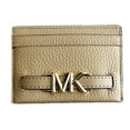thumbnail image 1 of Michael Kors Reed Large Card Holder Wallet MK Signature Logo Camel Leather, 1 of 4
