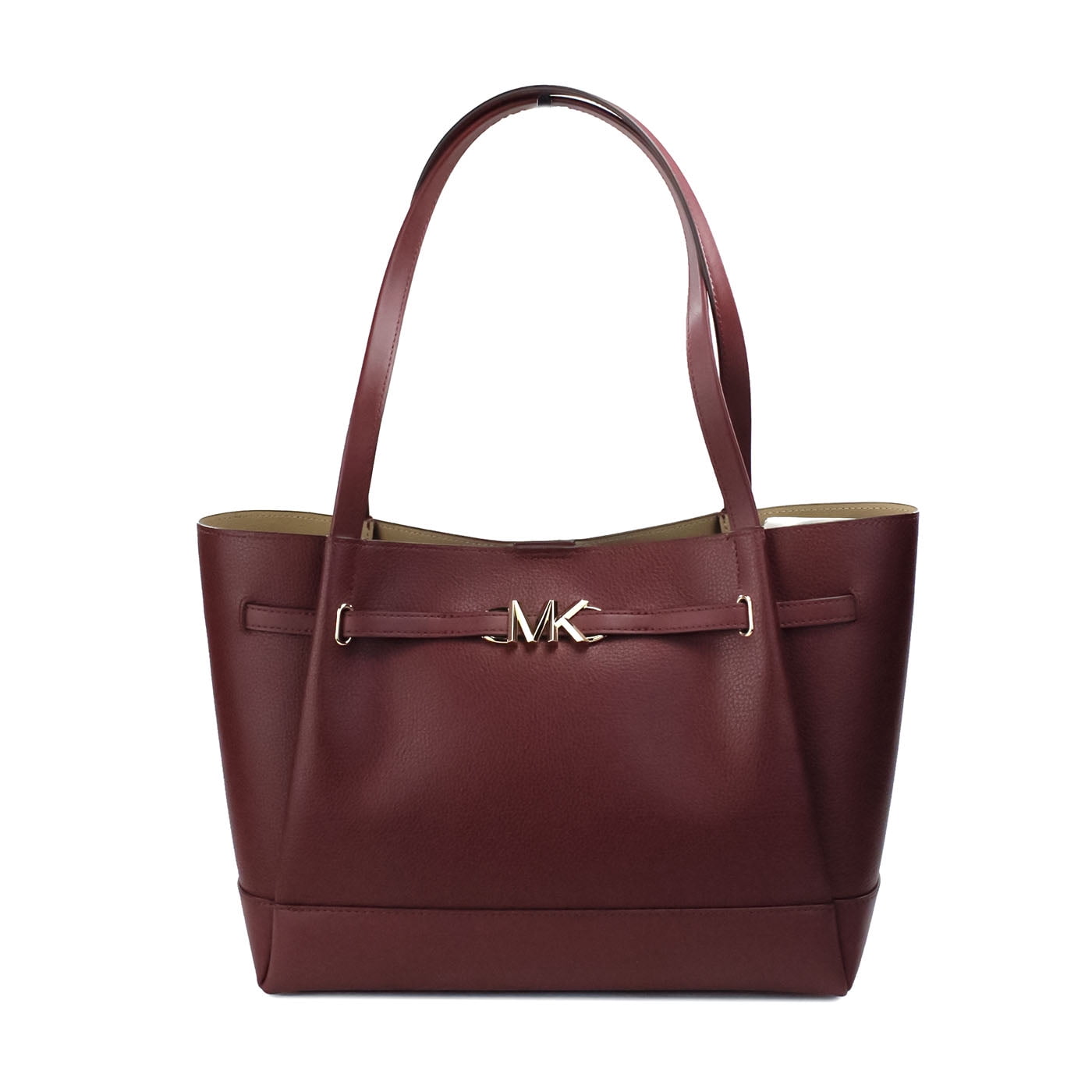 GetUSCart- Michael Kors Women's Nicole Large Shoulder Bag Tote Purse Handbag  (Brown/Powder Blush)