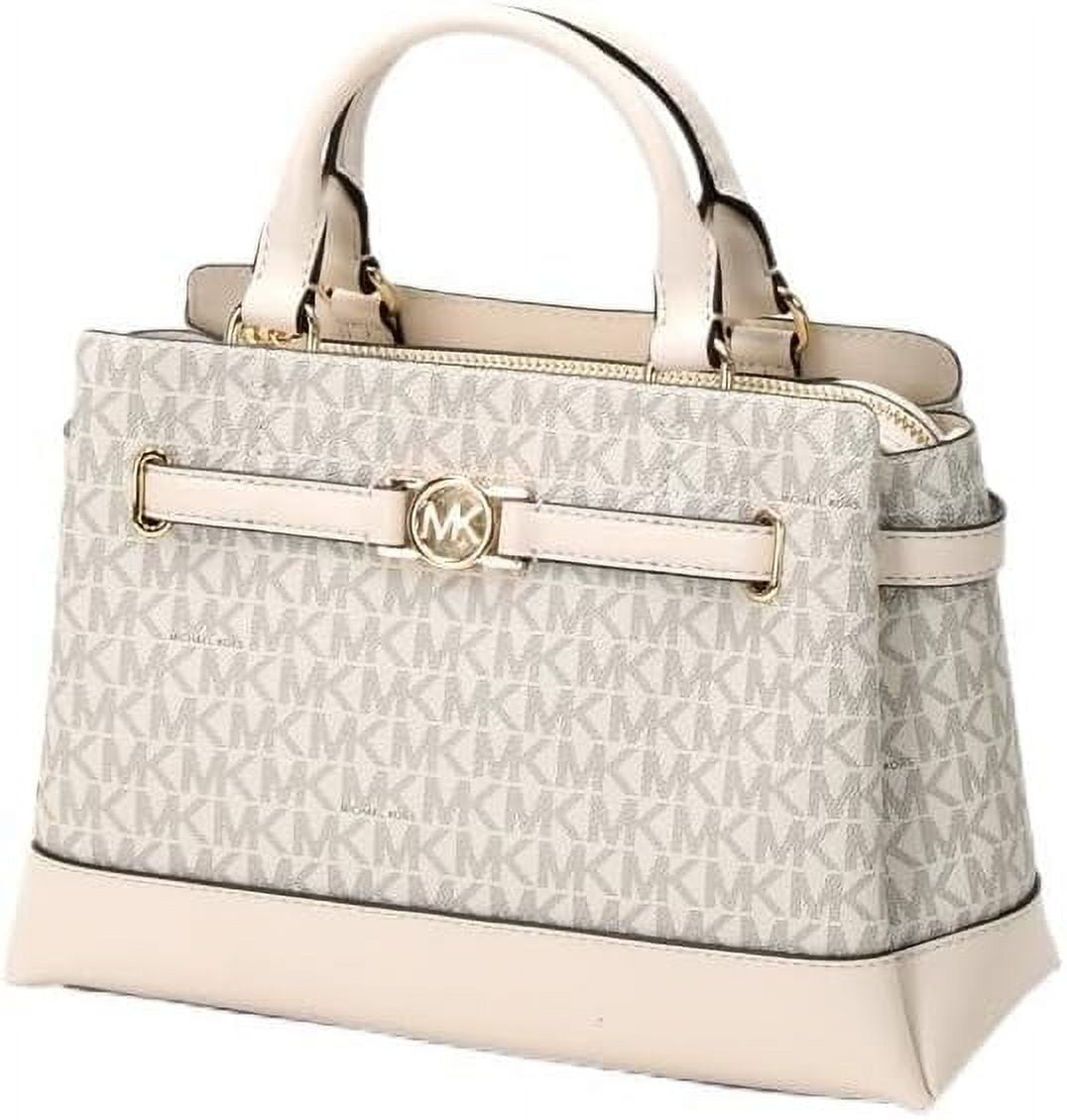 Michael Kors Reed Small Leather CZ Belted Logo Charm Crossbody 