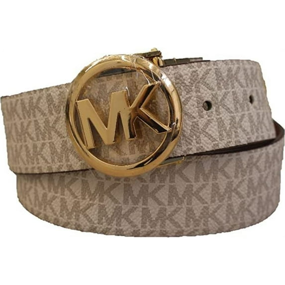 Michael Kors Reversible Buckle Belt 558385-149-L (Vanilla, Large)