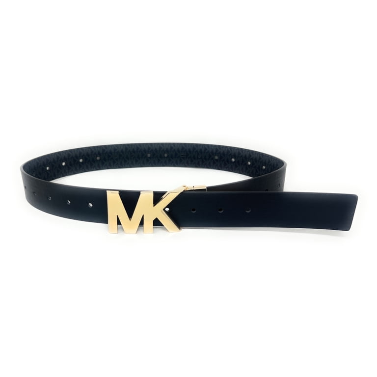 Michael Kors leather reversible waist belt size small Michael Kors Reversible Logo Leather Buckle Waist Belt  main image 3